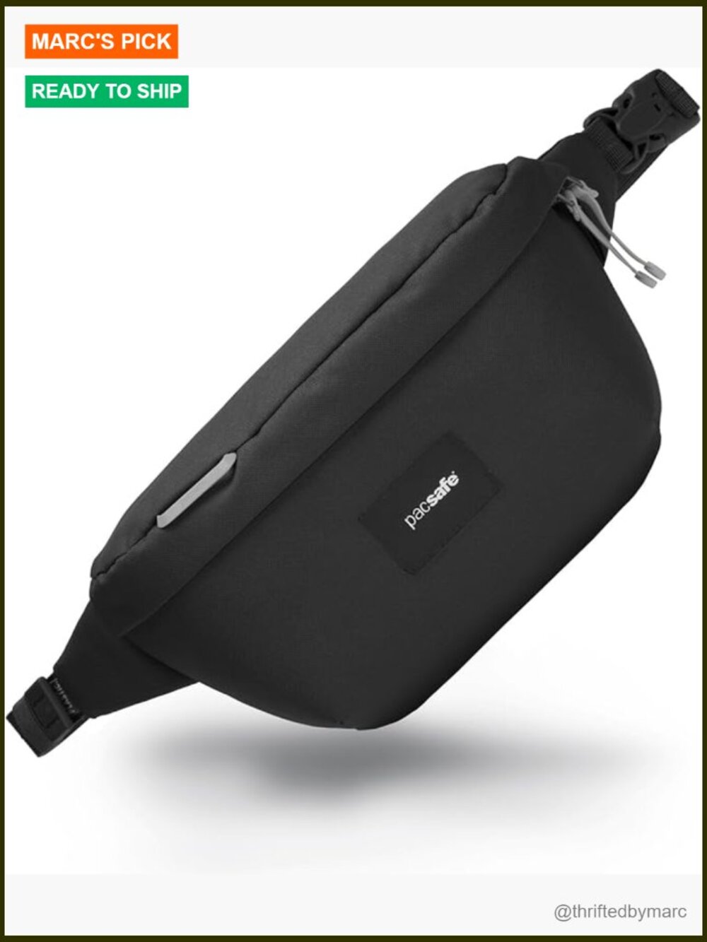 Anti-Theft Sling Pack with RFID Blocking, Recycled Polyester, Water Resistant